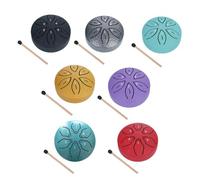 3 Pollice 6-Tone Acciaio Tongue Drum Mini Palmare Pan Tamburi Con Strumenti A Batteria Y5N7 Bacchette Musicali Percussi Regali Accessori
