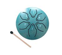 3 pollici 6-Tone Steel Tongue Drum Mini Handheld Pan Drums Con Bacchette Percussioni Regali musicali Accessori per batteria Strumenti Tamburo piove tamburo tamburo, mini all'aperto, acciaio quando