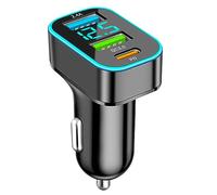 3-Port Zigarettenanzünder USB C, 78W Auto Ladegerät QC3.0&Dual PD 30W Schnellladegerät Zigarettenanzünder Adapter 12V-24V KfZ Zubehör für iPhone17/16/Samsung/Android/iPad/MacBook (Multicolore)
