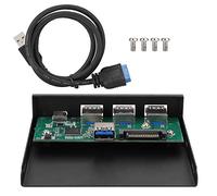 3 porta USB30. e 1 porta USB31. Pannello della scheda di espansione di tipo C, pannello frontale per PC scheda USB, dashboard dei media in lega con trasferimento di dati di