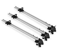 3 portabici Bike Pro + portapacchi K1 MEDIUM compatibile con Honda Jazz (5 porte) a partire da 15