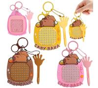 3 Portachiavi Fidget Toys, Giochi Sensoriali, con Tavola da Disegno Magnetico e Mappa del Labirinto, con Penna, Giocattolo Educativo, Giochi Sensoriali per Adulti e Bambini