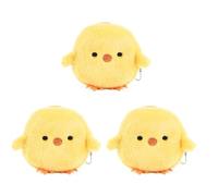 3 portamonete carino in stile cartone animato, creativo a forma di pollo, maiale, avocado, borsa a forma di frutta, per ragazze, mini portamonete con cerniera, portamonete da donna e portafogli, porta