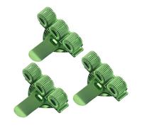 3 portapenne a triplo foro con clip da tasca, anelli a molla regolabili, in metallo, per medici, infermieri, uniformi, cartelle e penne