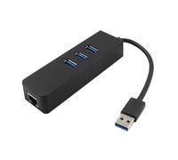 3 porti USB 3.0 Ethernet LAN RJ45 Adattatore di lavoro a 100 Mbps per PC