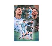 3 poster su tela di Cristiano Ronaldo, decorazione per camera da letto, sport, ufficio, stanza, regalo, senza cornice, 30 x 45 cm