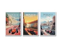 3 poster vintage con Formula 1, poster vintage Formula 1, poster su tela, decorazione per la stanza, poster decorativi per la stanza, 20 x 30 cm