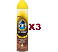 6pz Pronto Classic Legno esalta e protegge superfici spray polvere macchie 300ml