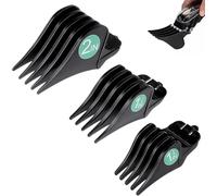 3 protezioni per tagliacapelli, protezioni per tagliacapelli da 2/1,5/3,2 cm, protezioni per capelli, guide per tagliacapelli, pettini di ricambio universali compatibili con trimmer (nero)