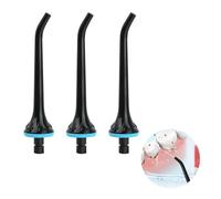 3 punte di ricambio per filo interdentale Hangsun Nicwell Waterpik COSLUS Mospro Zerhun idropulsore, ugello per irrigazione orale, punte per un'efficace igiene orale, nero