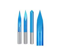 3 punte for incisione di bordi 10 pezzi fresa in metallo duro con gambo da 3,175 mm punta da 20-90 gradi punta da 0,1-0,3 mm fresa CNC(90DX0.1)