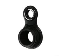 3 punte guida per canna da pesca in acciaio inox nero con anelli resistenti all'usura per kit di costruzione e riparazione di canne da 2 mm a 6 mm di diametro interno (1,6/2,0/2,6 mm)