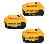 3 Pz 20V 8.0Ah Batteria Di Ricambio Ricaricabile Agli Ioni Di Litio Compatibile Con Dewalt DCB200 DCB204 DCB206 DCB206-2 DCB201 DCB203 DCB181 Accessori Per Elettroutensili