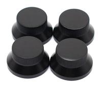 3 Pz/4 Pz Chitarra Basso Manopole In Metallo Cappello A Cilindro Campana Manopola Di Controllo Della Velocità Per Accessori Per Chitarra SG 5 Coloer parti di chitarra(Black,4pcs)