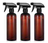 3 Pz 500ml Spruzzino Nebulizzatore Piante, Spruzzino per Piante Nebulizzatore Acqua, Bottiglie Flacone Spray Vuoto, Empty Spray Bottles Plastica Grilletto Spruzzatore per Pulizia Giardino(Marrone)