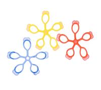 3 Pz Allenatore Di Dita Di Resistenza Delle Dita Istruttore Manuale Di Pianoforte Bande Di Resistenza Della Mano Barella Per Dito Pesi a Mano Dilatatore Bambino Chitarra