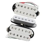 3 Pz Alnico 5 Humbucker Single Coil Pickup Set Bianco 50/52/52mm Per Parti Di Chitarra Elettrica ST HSH