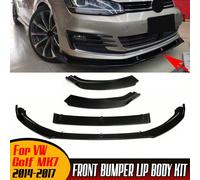 3 pz Auto Paraurti Anteriore Splitter Labbro Diffusore Spoiler Copertura Della Protezione Deflettore Labbra Guard Per VW Per Golf MK7 2014 2015 2016 2017 Per VW Golf MK7 2014-2017 Paraurti anteriore a