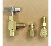 3 PZ Autosigillante per R1234yf A/C Can Tap 1/2 IN per Acme 1/4 IN SAE Maschio Fit R12 per R134a