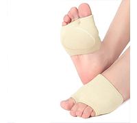 3 pz beige palla di piede cuscini di supporto maniche avampiede vesciche metatarsalgia sollievo dal dolore piedi sanitario stretto raccordo piedi per uomini e donne-L