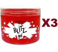 3 PZ BLITZ GEL MODELLANTE PER CAPELLI RISTRUCTA FISSAGGIO EXTRA FORTE 500ML