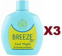 3 PZ BREEZE COOL MOJITO DEODORANTE PROFUMATO SQUEEZE 100ML