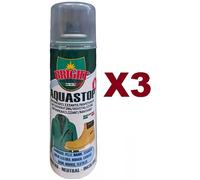 3 PZ BRIGHT AQUASTOP BLU BLUE IMPERMEABILIZZANTE RAVVIVANTE PER CALZATURE 200ML