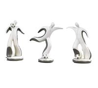 3 pz Calciatori stilizzati confezionati singolarmente con Gift box Bomboniera Comunione Cresima in resina cm.10,5 by Mandorle bomboniere