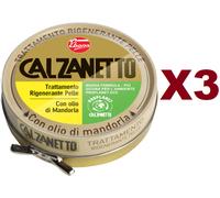 3 PZ CALZANETTO LUCIDO IN PASTA PER CALZATURE NEUTRO 50ML RIGENERANTE PELLE
