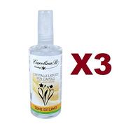 3 PZ CAROLINA R. CRISTALLI LIQUIDI PER CAPELLI SEMI DI LINO 100ML