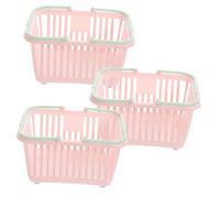 3 Pz Cesto cesti portabiancheria cestino in vimini con coperchio cestino di scarico pieghevole cesta bucato mini cassettiera TOPBATHY