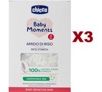 3 PZ CHICCO BABY MOMENTS AMIDO DI RISO 100% NATURAL ORIGIN FORMULA 250GR