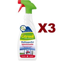 3 PZ CITROSIL HOME PROTECTION MULTISUPERFICI IGIENIZZANTE 650ML SPRAY