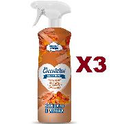 3 PZ COCCOLATEVI CASA E TESSUTI ESSENZA PER AMBIENTE SANDALO E AMBRA SPRAY 750ML