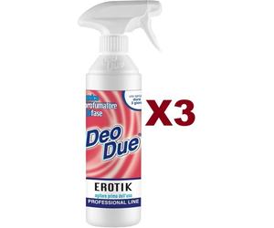 3 PZ DEO DUE PROFUMATORE BIFASE EROTIK NEUTRALIZZA E ELIMINA ODORI SPRAY 500ML