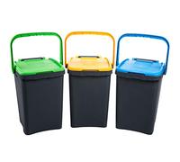 3 PZ Di PATTUMIERA ECOPLUS CMANIGL.LT.50 COL.ASSORT.