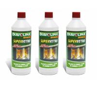 3 pz DIAVOLINA SUPERVETRO ricarica detergente per vetri di stufe e camini 1000ml