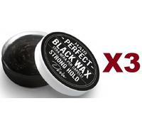 3 PZ DIVA BLACK WAX CERA NERA PER CAPELLI STRONG HOLD HAIR PERFECT 100ML