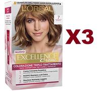 L'Oréal Paris Excellence Colorazione Permanente 7 Biondo Triplo Trattamento