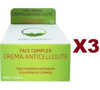 3 PZ FACE COMPLEX CREMA ANTICELLULITE BAVA DI LUMACA 200ML TRATTAMENTO INTENSIVO