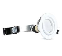 V-TAC Portafaretto LED da Incasso Rotondo 5W con Faretto GU10 Colore Bianco 6400K (Confezione 3 Pezzi)