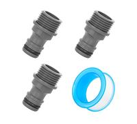 3 Pz G1 / 2 Tubo Da Giardino Filettatura Maschio Connettore Rapido Con 1 Pz Un 4 Metri Di Lunghezza En Impermeabile Nastro Adesivo per Tubo Da Giardino Rubinetto Adattatore Rubinetto Tubo Connettore