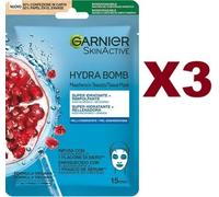 3 PZ GARNIER MASCHERA IN TESSUTO SKINACTIVE HYDRA BOMB IDRATANTE E RIMPOLPANTE