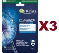 3 PZ GARNIER MASCHERA SKINACTIVE HYDRA BOMB IN TESSUTO RIGENERANTE
