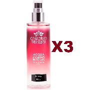 3 PZ GIARDINO DEI SENSI ACQUA CORPO PROFUMATA NINFEA ROSA 200ML