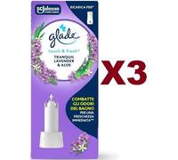 3 PZ GLADE MICROSPRAY TOUCH & FRESH TRANQUIL LAVENDER & ALOE RICARICA