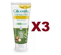 3 PZ GLICEMILLE SCRUB MANI E PIEDI ESFOLIANTE NUTRIENTE CON BIO CAMOMILLA 100ML