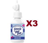 3 PZ GOCCE DI DEO DUE PROFUMA BIANCHERIA MUSCHIO 150ML DONA PROFUMO AI TESSUTI