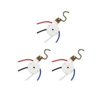 3 PZ Interruttore Luci Ventilatore da Soffitto ZingEar ZE-208S E89885 Interruttore Ventilatore 3 Velocità 4 Fili Tirare Catena, Interruttore Luci