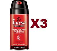 3 PZ INTESA POUR HOMME DEODORANT PARFUME YLANG YLANG BODY SPRAY 150ML